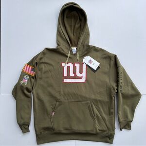 New York Giants NFL Nike Olive ‘Salute To Service’ Performance Hoodie Medium